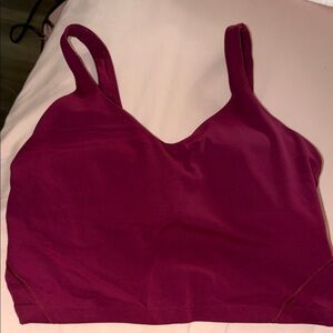 Lululemon Athletica Maroon Tank Top